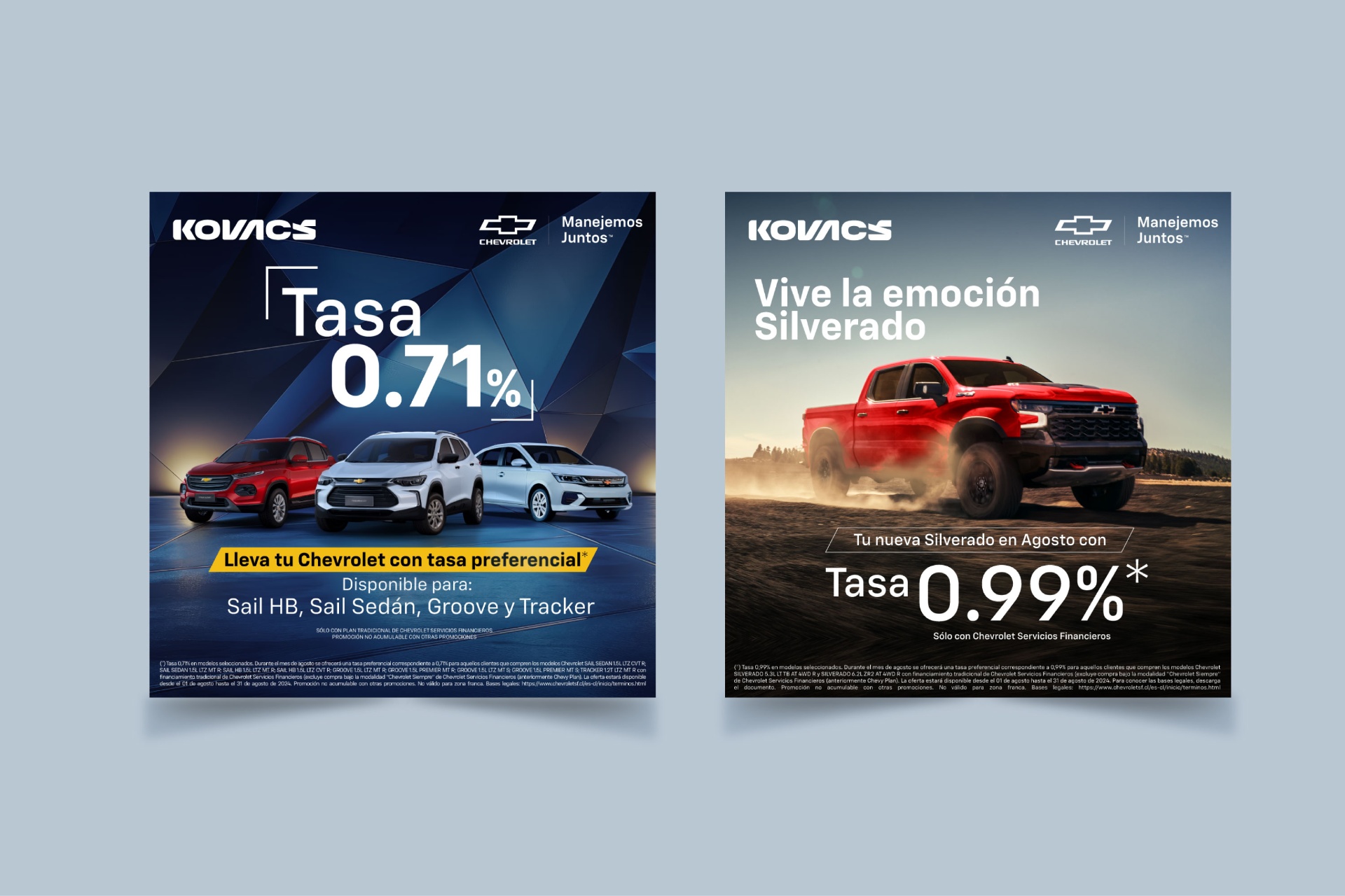 Tasa Preferencial — Chevrolet · Kovacs