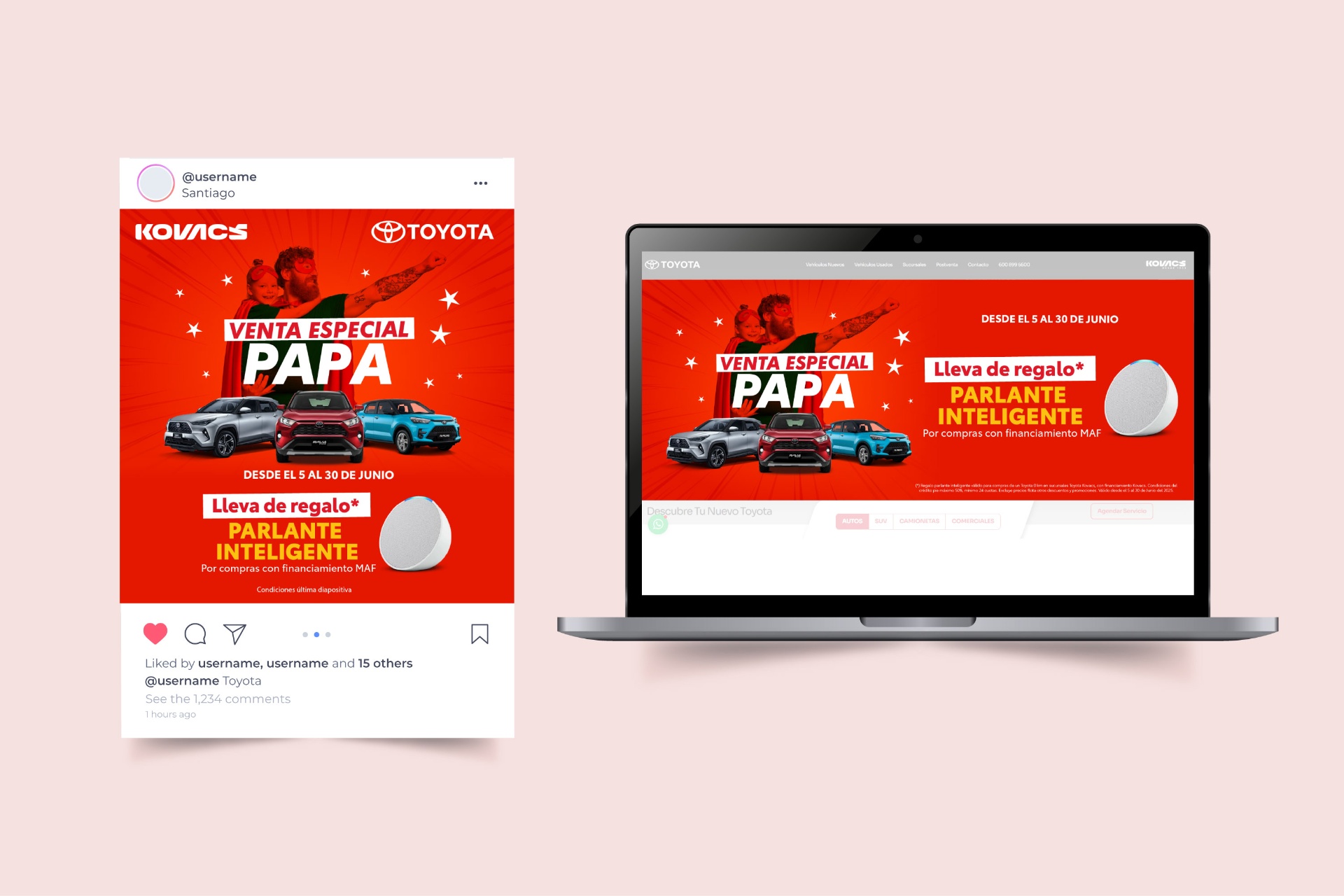 Venta Especial Papá — Toyota · Kovacs